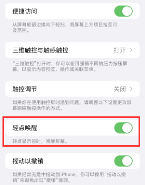 东兴苹果授权维修站分享iPhone轻点无法唤醒怎么办 