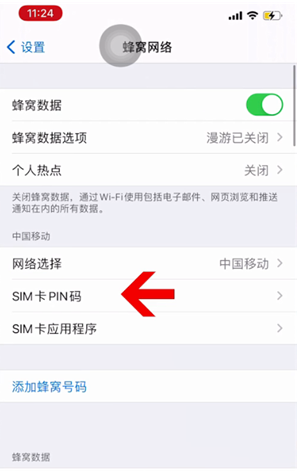 东兴苹果14维修网分享如何给iPhone14的SIM卡设置密码 