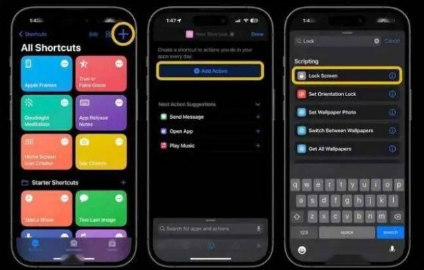 东兴苹果14锁屏维修店分享iPhone14升级iOS16.4后如何创建锁屏快捷方式 