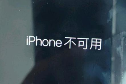 东兴苹果服务网点分享锁屏界面显示“iPhone 不可用”如何解决 