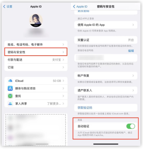 东兴苹果手机维修分享iOS 16 自动验证功能开启方法 