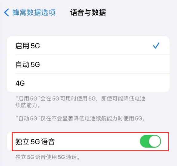 东兴苹果14维修分享iPhone 14 Pro如何开启VoNR 