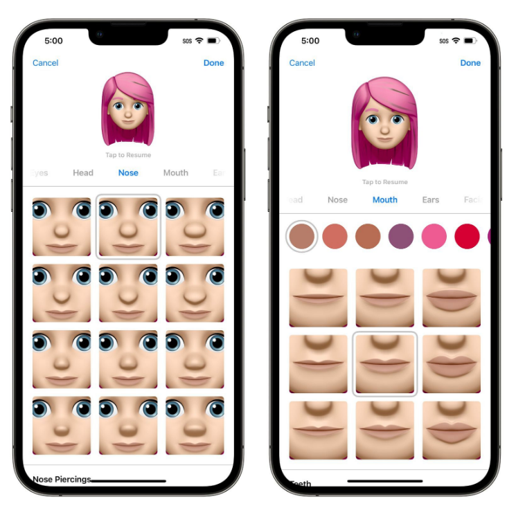 东兴苹果手机维修分享​iOS 16中的拟我表情有了哪些变化和升级 